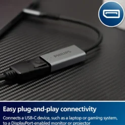 Philips USB-C to DisplayPort Adapter, 8K, 12pk