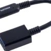 Philips USB-C to USB-A Female Adapter, Black