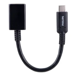 Philips USB-C to USB-A Female Adapter, Black