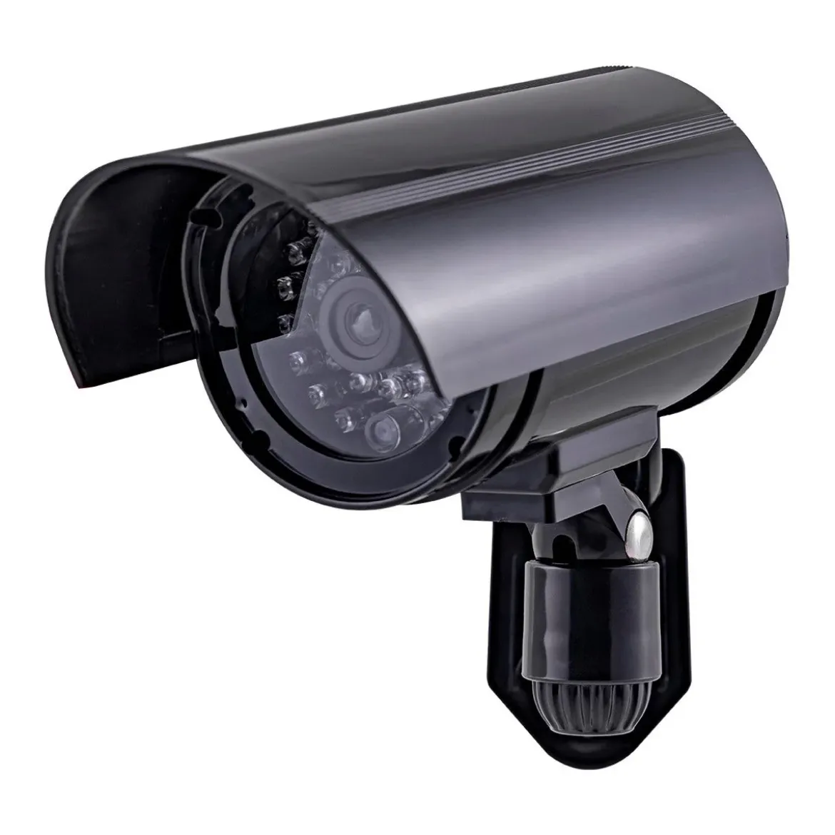 Power Gear Battery-Operated Decoy Security Bullet Camera with Red Indicator LED, Black
