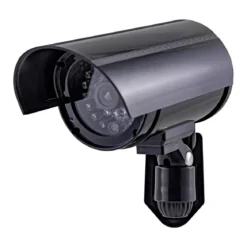 Power Gear Battery-Operated Decoy Security Bullet Camera with Red Indicator LED, Black