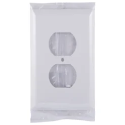 Power Gear Duplex Outlet Oversized Wall Plate, White