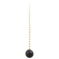 Power Gear 3 ft. Beaded Chain with Wooden Ball, Brass