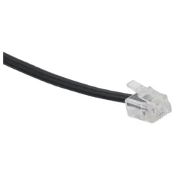 Power Gear 15 ft. Phone Line Cord, Modular Jack Ends, Black