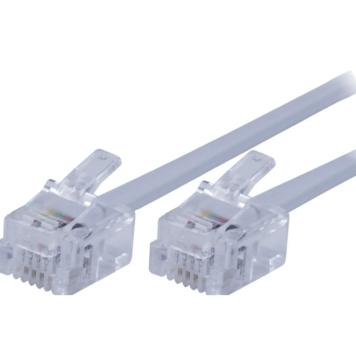 Power Gear 100ft. Phone Line Cord, White