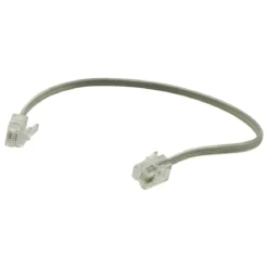 Power Gear 8 in. Phone Line Cord, Gray