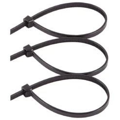Power Gear 20in. Plastic Cable Ties, Black, 25 Pack