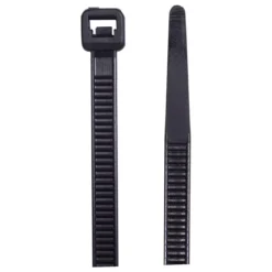 Power Gear 20in. Plastic Cable Ties, Black, 25 Pack