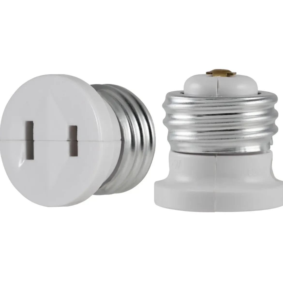 Power Gear Polarized Light Socket Adapter, White, 2pk