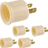 Power Gear Polarized Socket Adapter, Ivory, 5 Pack