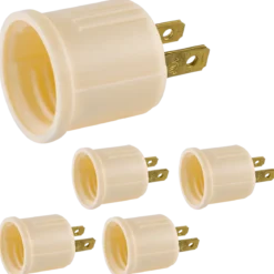 Power Gear Polarized Socket Adapter, Ivory, 5 Pack