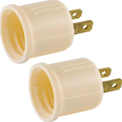 Power Gear Polarized Socket Adapter, Ivory, 2 Pack