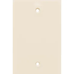 Power Gear Single Blank Oversized Wall Plate Cover, Light Almond