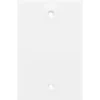 Power Gear Single Blank Oversized Wall Plate Cover, White