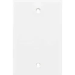 Power Gear Single Blank Oversized Wall Plate Cover, White