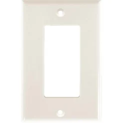 Power Gear Single Rocker Switch Oversized Wall Plate, Light Almond