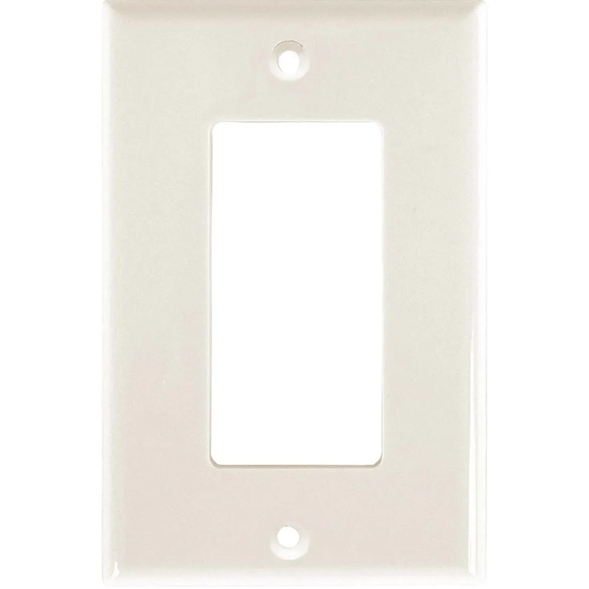 Power Gear Single Rocker Switch Oversized Wall Plate, Light Almond