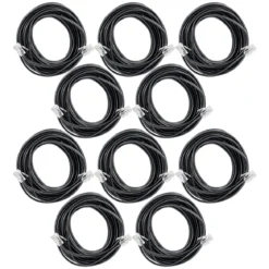 Power Gear Telephone Line Cord, 10 Pack