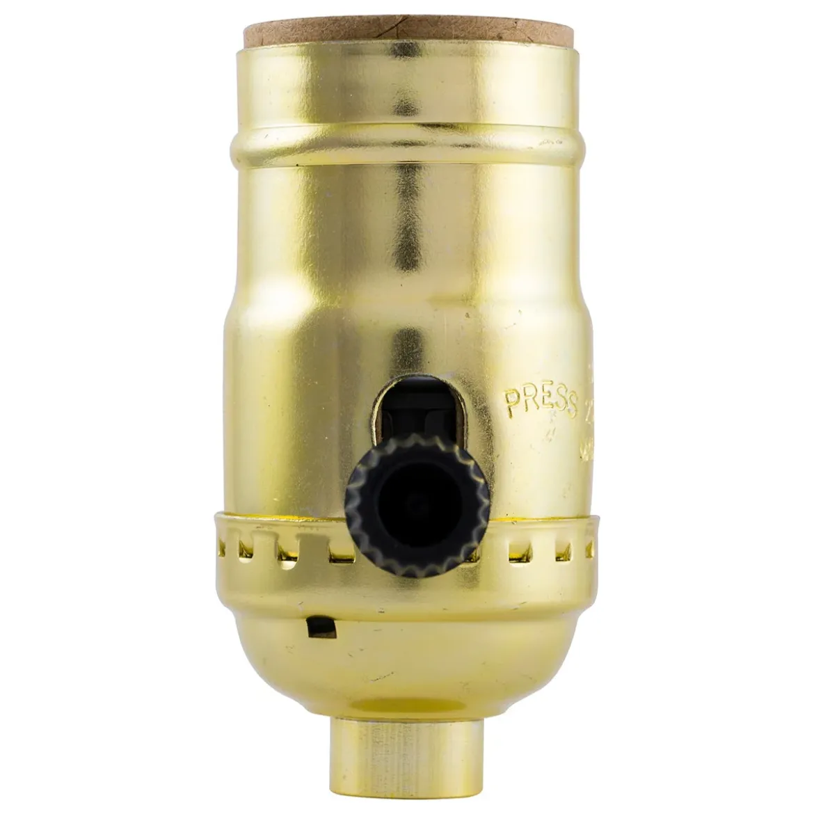 Power Gear 3-Way Lamp Socket, Brass, 2 Pack