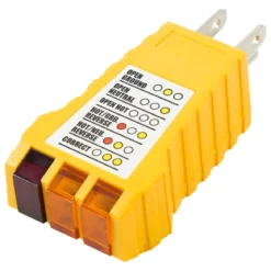 Power Gear 3-Wire Receptacle Tester, Yellow