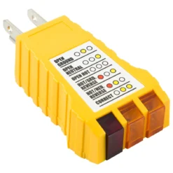 Power Gear 3-Wire Receptacle Tester, Yellow