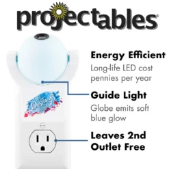 Projectables Disney Frozen II Light Sensing LED Night Light, White