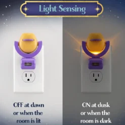 Projectables Disney WISH LED Night Light, Purple
