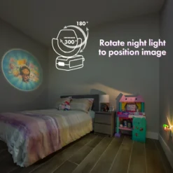 Projectables Gabby's Dollhouse LED Night Light, Pink
