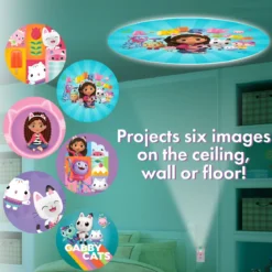 Projectables Gabby's Dollhouse LED Night Light, Pink