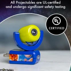 Projectables Outdoor Fun Light Sensing 6-Image LED Night Light, Blue
