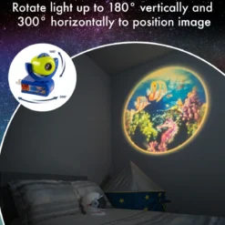 Projectables Outdoor Fun Light Sensing 6-Image LED Night Light, Blue
