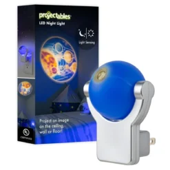 Projectables Solar System Light Sensing LED Night Light, Blue