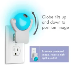 Projectables Solar System Light Sensing LED Night Light, Blue