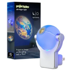 Projectables Tropical Fish Light Sensing LED Night Light, Blue