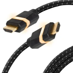 Titan 6ft. 8K Premium HDMI LED Braided Gaming Cable, Black
