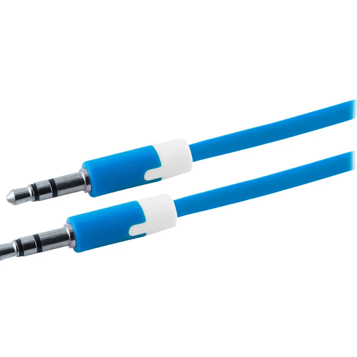 Uber 3ft. 3.5mm Auxiliary Audio Cable, Blue/White