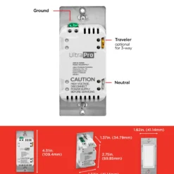 UltraPro Add-on Switch with QuickFit and SimpleWire 2pk