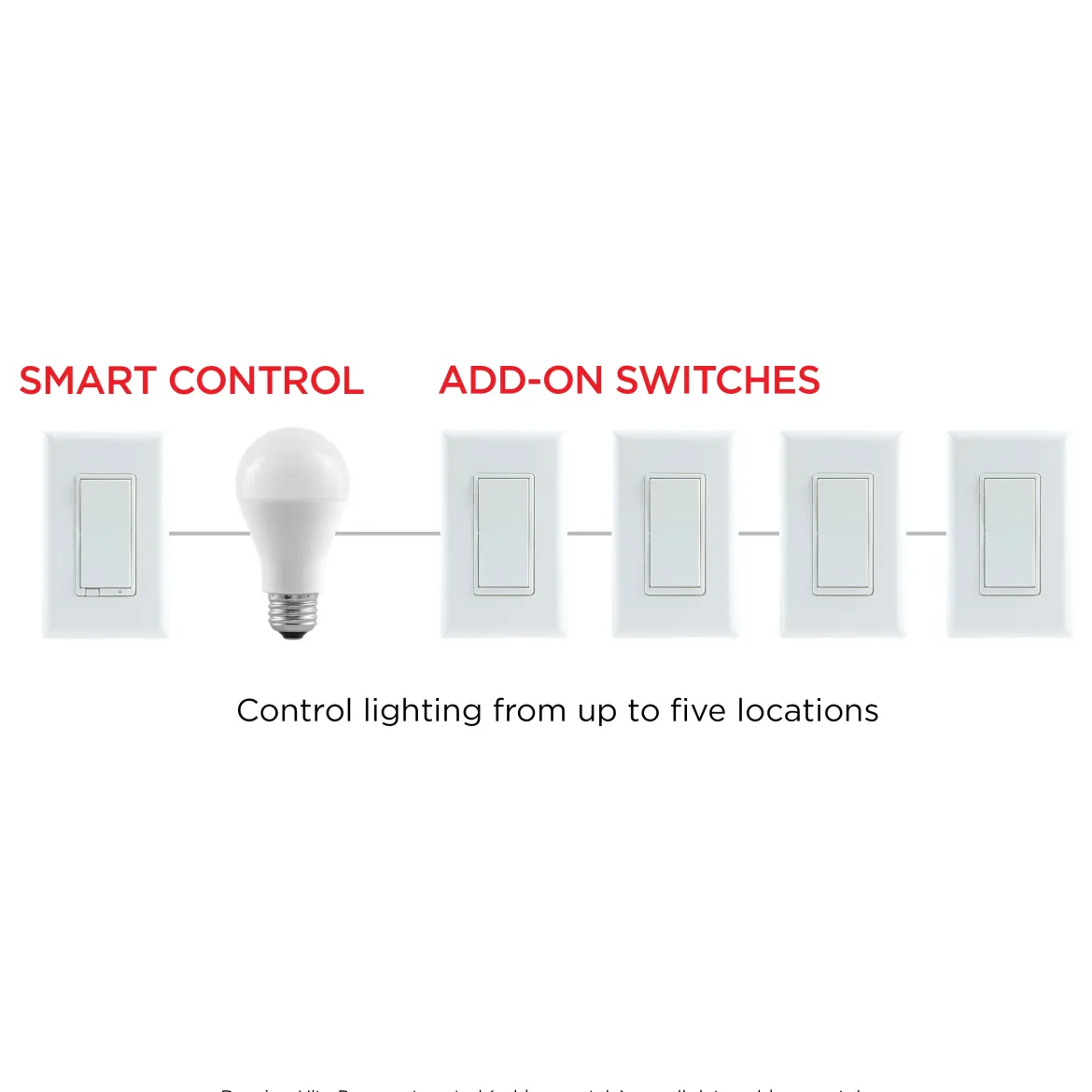 UltraPro Add-on Switch with QuickFit and SimpleWire 2pk
