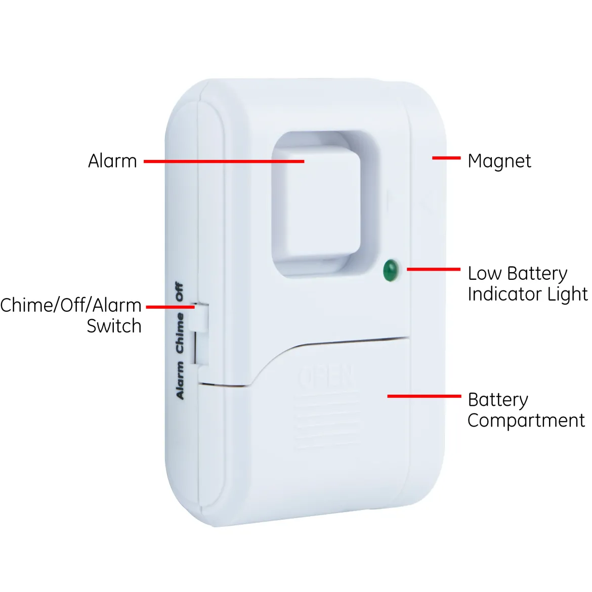 UltraPro Battery-Operated Magnetic Window Alarm 12 pack