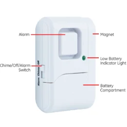UltraPro Battery-Operated Magnetic Window Alarm 6 pack