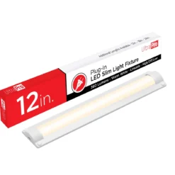 UltraPro Bright-Select Plug-In LED Light Fixture, 12in