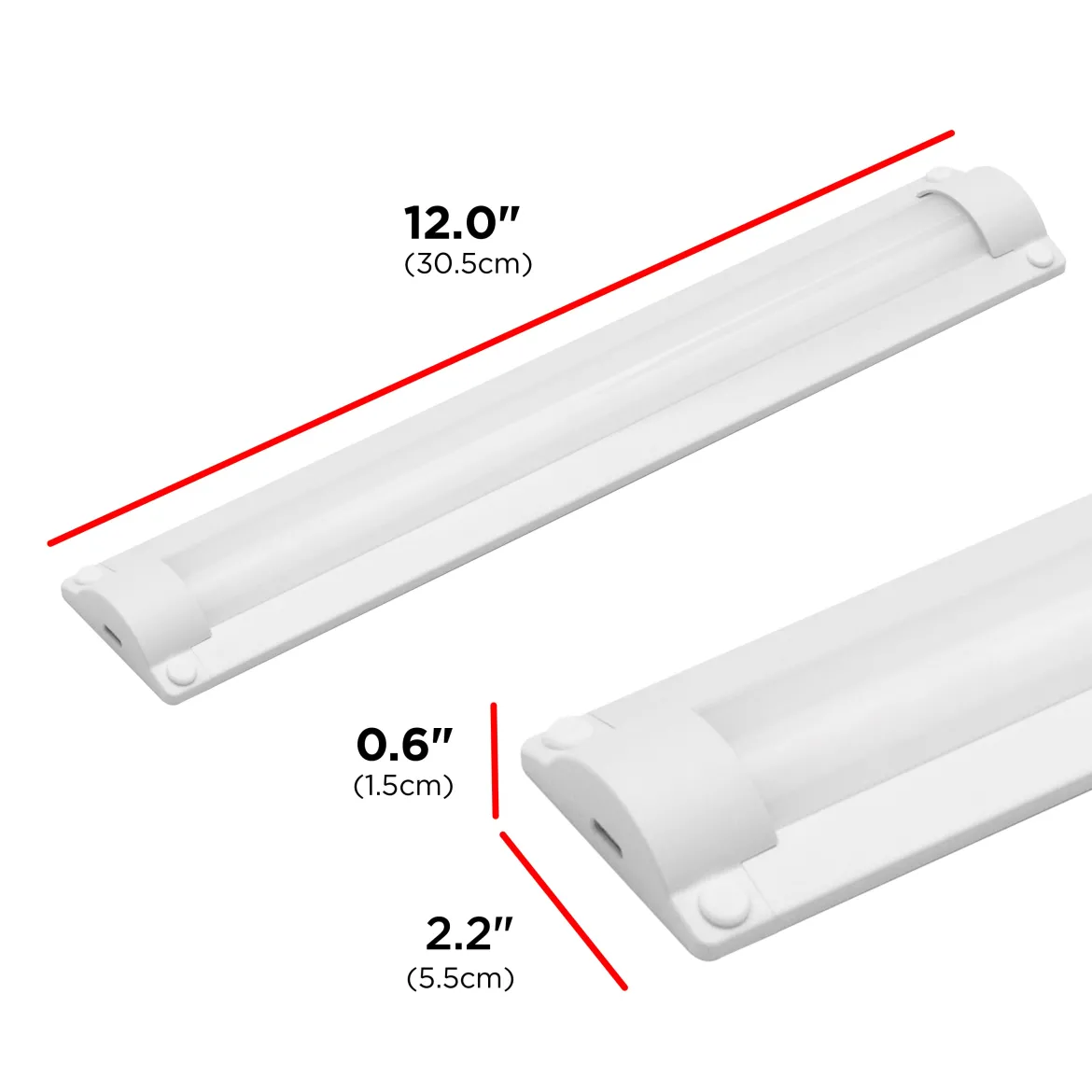 UltraPro Bright-Select Plug-In LED Light Fixture, 12in