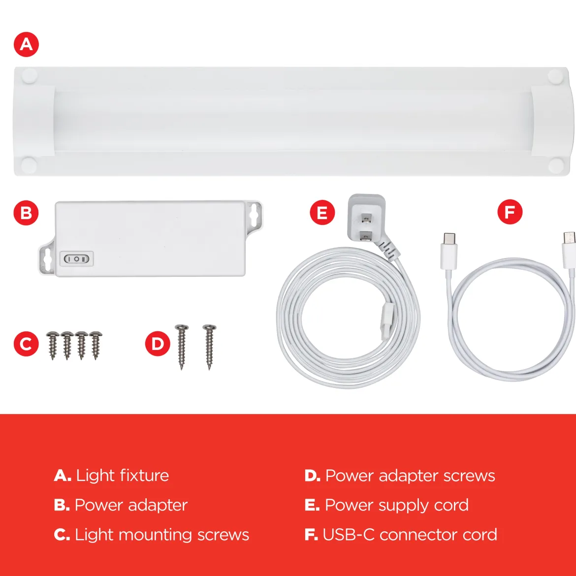 UltraPro Bright-Select Plug-In LED Light Fixture, 12in