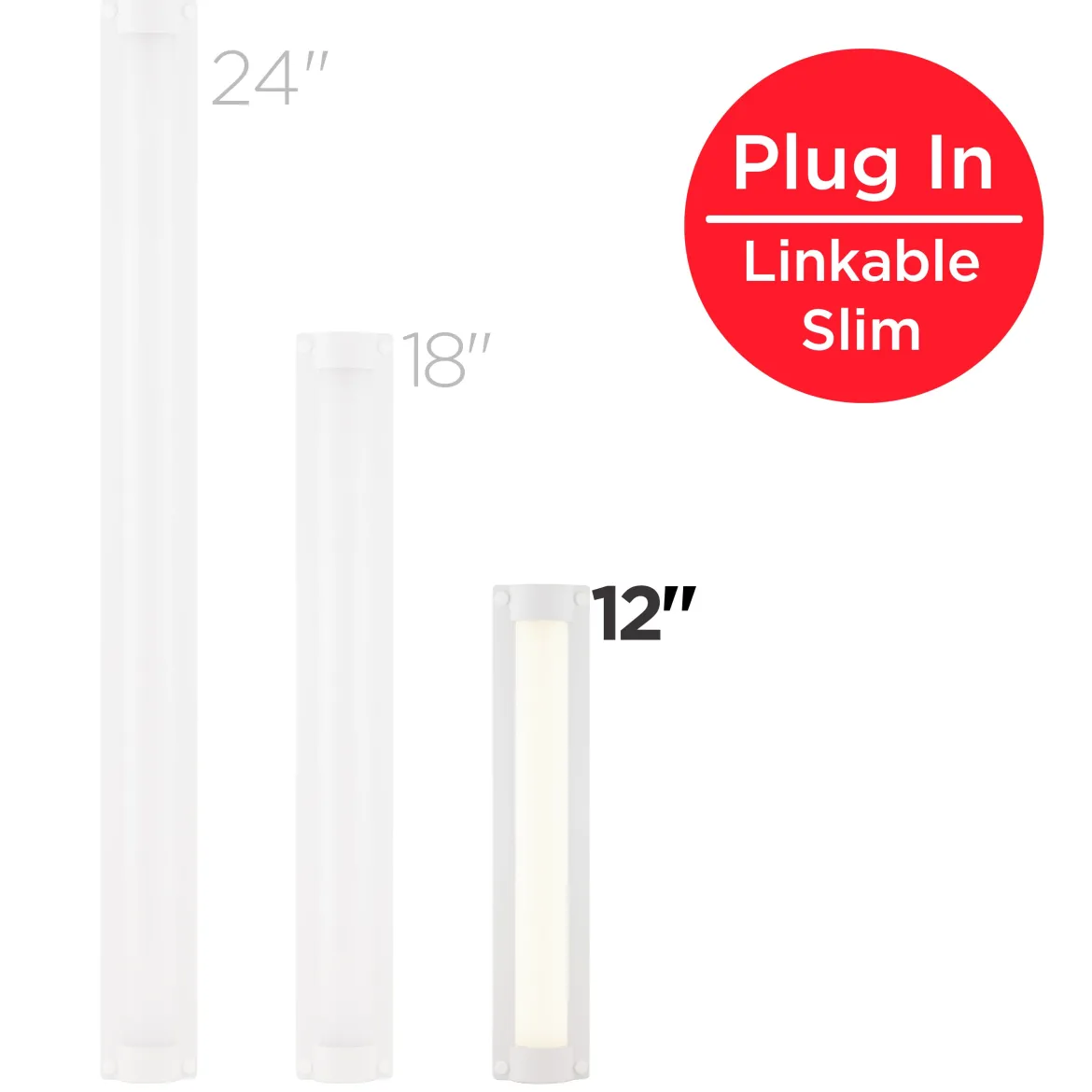 UltraPro Bright-Select Plug-In LED Light Fixture, 12in