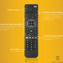 UltraPro 4-Device Universal Vizio TV Replacement Remote