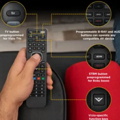 UltraPro 4-Device Universal Vizio TV Replacement Remote