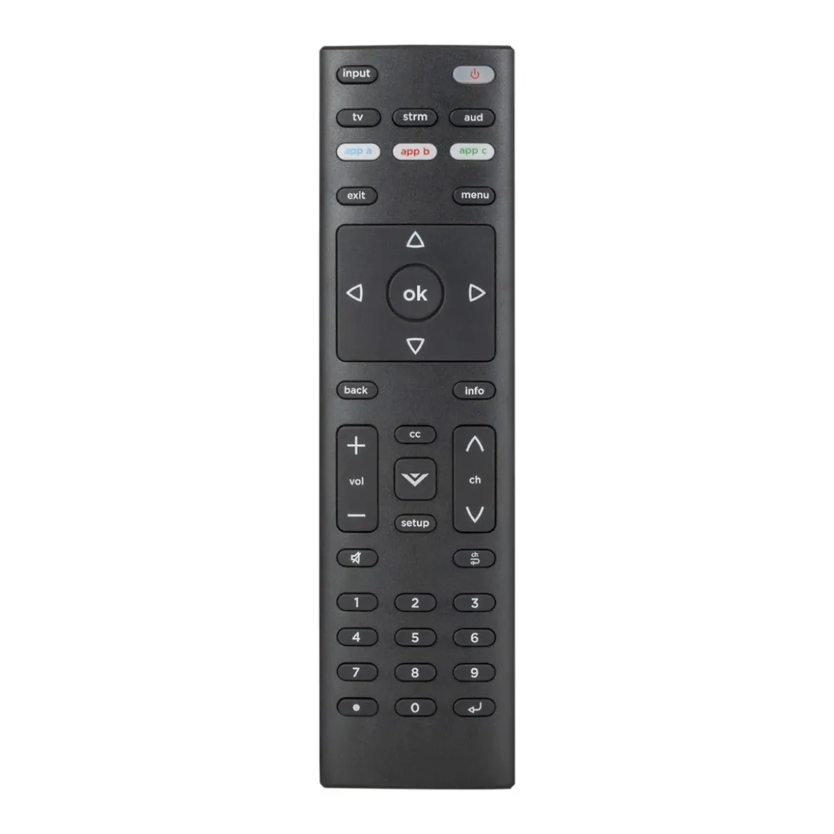UltraPro 3-Device Universal Vizio Replacement Remote, Black