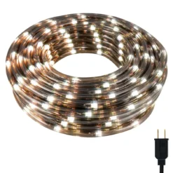 UltraPro Escape Indoor/Outdoor LED Rope Light, 50ft., Warm White, Black