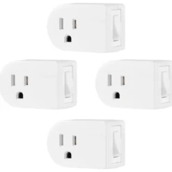 UltraPro Grounded ON/OFF Power Switch White, 4pk