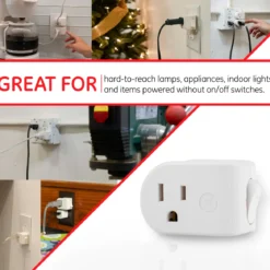 UltraPro Grounded ON/OFF Power Switch White, 4pk